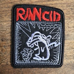 3/13$ Rancid  Punk Rock 90s Band Embroidered Iron On Patch.